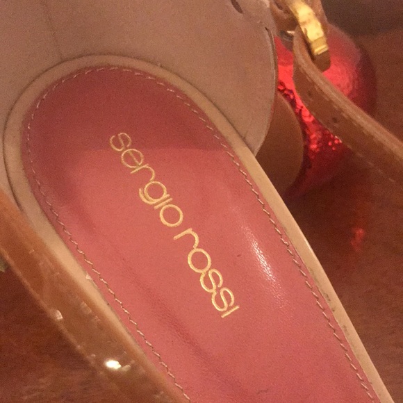 Sergio Rossi heels nude snake skin and   size 40.5 - Picture 7 of 10